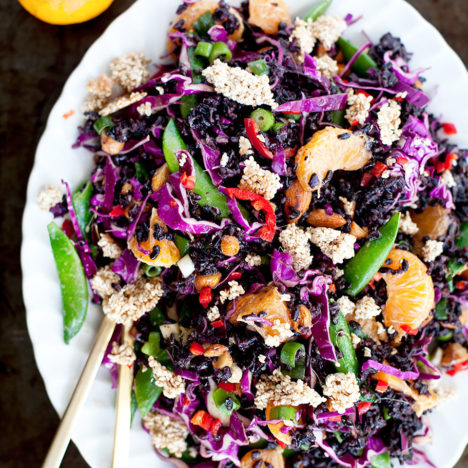 Orange and Almond Black Rice Salad | Loveleaf Co. | loveleafco.com