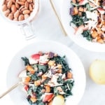 Sweet potato and almond salad with honey-mustard dressing from above.