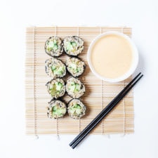 Avocado Cucumber Sushi Rolls-image